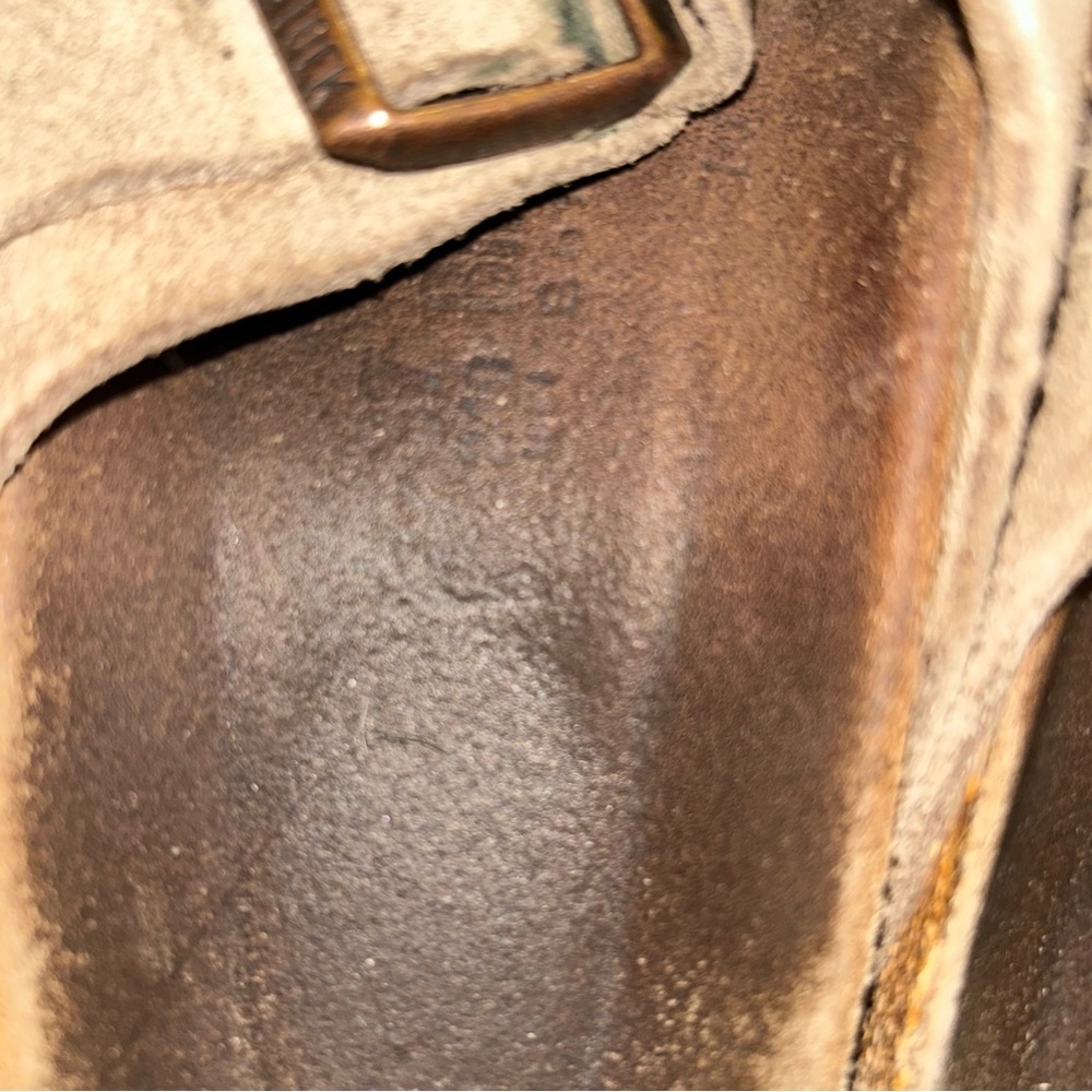 Birkenstock Beige Suede Sandals - Picture 6 of 7